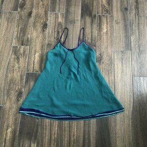 Frederick's of Hollywood slip teal purple size 2x